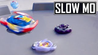 ULTIMATE VALKYRIE BURSTING RAGE LONGINUS IN SLOW MOTION Beyblade Burst in Slow Motion Valt VS Lui [upl. by Wardle]