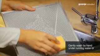 Gorenje Hood TipsampTricks How to clean the filters [upl. by Gracia]