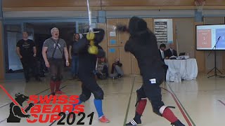 Maarten van der Auwera vs Yannick de Smet  Open Longsword Final  Swiss bear Cup 2021 [upl. by Gannes]