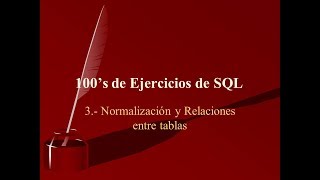 100’s de Ejercicios de Oracle SQL  Normalizacion [upl. by Asabi835]