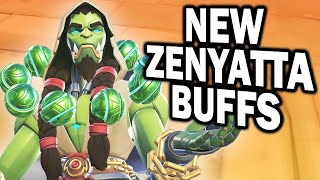 I TESTED THE NEW ZENYATTA BUFFS  Overwatch 2 [upl. by Airebma529]