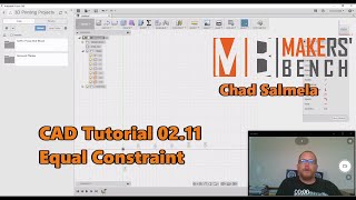 CAD Tutorial 0211 Equal Constraint [upl. by Sonia60]