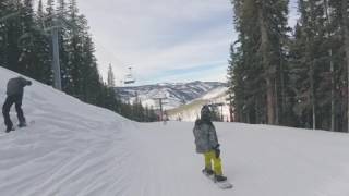 2017 Vail skiing  Two Elk Lodge to Vail Village Base in 2 minutes [upl. by Adriena]