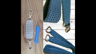 móc dây quai túi crochet a strap bag스트랩 가방을 뜨개질하다ストラップバッグをかぎ針編みeine Umhängetasche häkelnالكروشيه [upl. by Rik108]