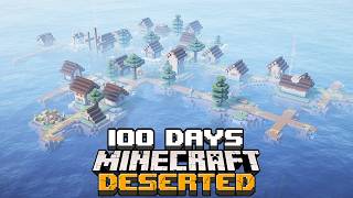 I Survived 100 Days in a DESERTED CIVILIZATION in Minecraft [upl. by Nospmis]