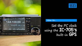 How to set the clock on your laptop using the IC705s built in GPS [upl. by Erund739]