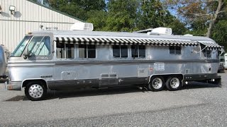 Walk Through 1987 Airstream Classic 345 Vintage Motorhome Bus GMC NASA Astrovan [upl. by Delsman]