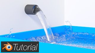 36 Blender Tutorial Quick Water Simulation [upl. by Karlene]