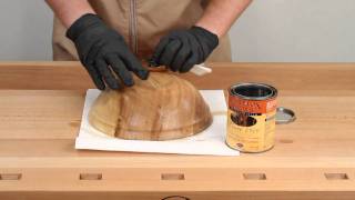 Applying a Waterlox Wood Finish Woodturning Howto [upl. by Ybeloc]