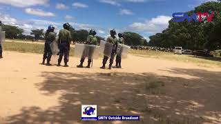 Breaking News Police Ban CCC Marondera Rally Citizens Gather Outside Rudhaka Stadium [upl. by Sitrik]