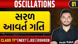 OSCILLATIONS 01  સરળ આવર્ત ગતિ  Physics  Class 11thJEENEETGSHSEB [upl. by Maury]