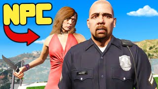 NPC Hitman Takes Out Cops in GTA 5 RP [upl. by Alema]