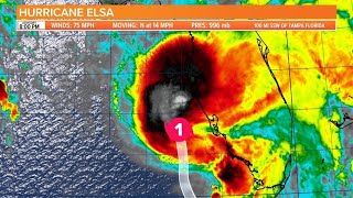 Elsa regains hurricane status latest live track models for storm [upl. by Conrad]