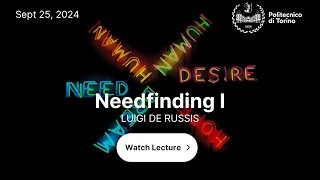 HCI2024  Lecture 3  Needfinding part I [upl. by Ttelrats]