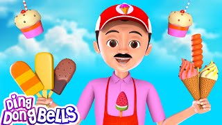 Ice Cream Wala  आइस क्रीम वाला  Kids Rhyme in Hindi  Ding Dong Bells [upl. by Billat]