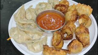 Homemade momos recipe with chatni recipe mere style [upl. by Aekahs]