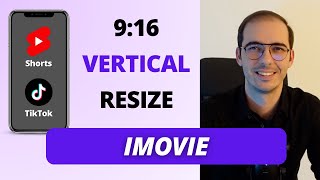 How to Resize Videos for TikTok amp YouTube Shorts with iMovie [upl. by Junko771]
