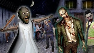 GRANNY vs 1000 ZOMBIES ATTACK GRANNYS HOUSE Granny Funny Animation part 12 [upl. by Richarda]