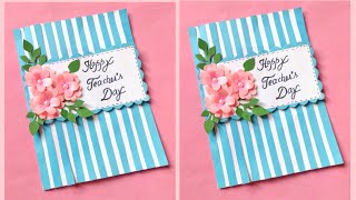 Teachers Day Greeting Card Making Ideas  Teachers Day Ka Card  Teachers Day Card Idea [upl. by Euh]