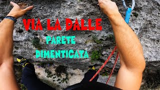 6B BOULDER  VIA LA DALLE  PARETE DIMENTICATA  FINALE LIGURE CLIMB [upl. by Adnarram]