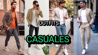 OUTFITS CASUALES con BLAZER y SACOS para hombre [upl. by Reinnej126]