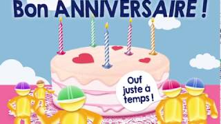 JOYEUX ANNIVERSAIRE  Carte animée originale bougies [upl. by Nyrad]