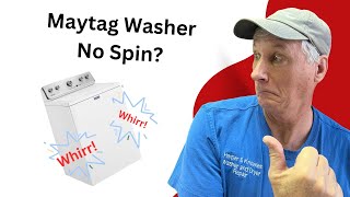 How To Fix a NonSpinning Maytag Washer Whirlpool W10324651 Hub Replacement Tutorial [upl. by Amata]