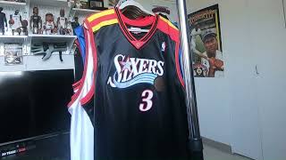 ThrowBacKing Sneak Peek of my Allen Iverson Jersey Collection full reviews coming soon [upl. by Nanine]