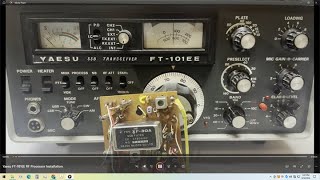 Yaesu FT 101EE RF Speech Processor Installation [upl. by Ahsinyt]