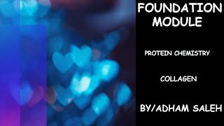 شرح ال collagen بطريقه مبسطه جدا protein chemistry BiochemistryAdham saleh [upl. by Ursal]