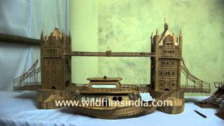 Eiffel tower amp London bridge together on a table [upl. by Atiuqram]