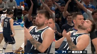 LUKA DONCIC IMMITATES LU DORT FLOPPING amp MOCKS HIM BEGGING REFS FOR FLOP THEN DID THIS [upl. by Ahcsropal]