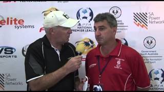 Post Game Interview Round 4 Campbelltown City 1 v Croydon Kings 2 [upl. by Garin]