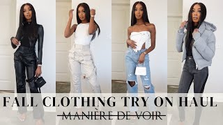 MANIERE DE VOIR TRY ON HAUL  FALL WINTER FASHION CLOTHING HAUL  2022 [upl. by Lakin]