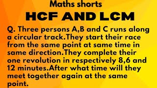 Q Three persons AB and C runs along a circular trackThey start their race from the same point at [upl. by Enneles]