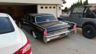 1965 Lincoln Continental Black on Black Sedan in SoCal Air ride [upl. by Andrel217]