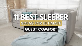 11 Best Sleeper Sofas to Keep Overnight Guests Comfortable  Design Furniture [upl. by Goldia736]