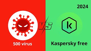 Teste do Kaspersky antivírus Free 2024  Vírus Windows [upl. by Malcolm198]