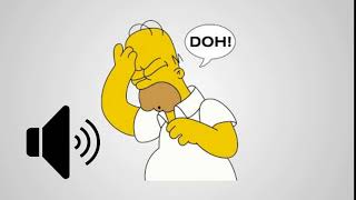 The Simpsons Homer quotDOHquot Sound Effect   The SOund ButtOn [upl. by Vivi670]