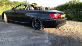 BMW 325i N53 E93 backbox delete sound and drive by [upl. by Anma180]