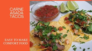 Carne Asada Tacos mexicanfood [upl. by Fiann]