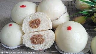 RESEP BAKPAO ISI KACANG TANAH TANPA TELUR EMPUK LEMBUT MANTAB 😍  Steamed Buns Recipe [upl. by Oknuj]