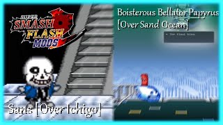 SSF2 Mods  Sans amp Boisterous Bellator Papyrus Stage  Project B Patch 9 [upl. by Yla]