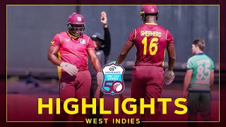 Highlights  West Indies v Ireland  Shepherd Impresses in Rain Affected Game  2nd CG Insurance ODI [upl. by Latreshia756]