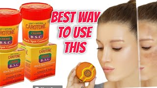 Skin Whitening  Carotone Black Spots Corrector  How To Use It [upl. by Llehsyt]