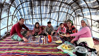 Nomads Preparing and Arranging the inside of the Tent for Autumn Stay [upl. by Trixi673]