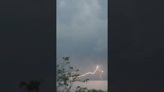 Powerful Lightning Strike ⚡⚡  Thunder Lightning 😱 shorts [upl. by Ailin]