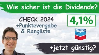 Chevron Aktienanalyse 2024 Wie sicher ist die Dividende günstig bewertet [upl. by Meeka]