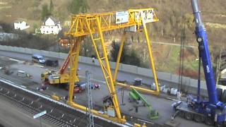 Aufbau Portalkran EdigerEller KaiserWilhelmTunnel Teil 004 [upl. by Barncard621]