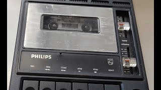 Philips Cassette Tape Deck Recorder N2270 Unusual Noise [upl. by Nnire]